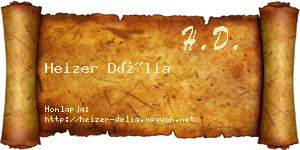 Heizer Délia névjegykártya